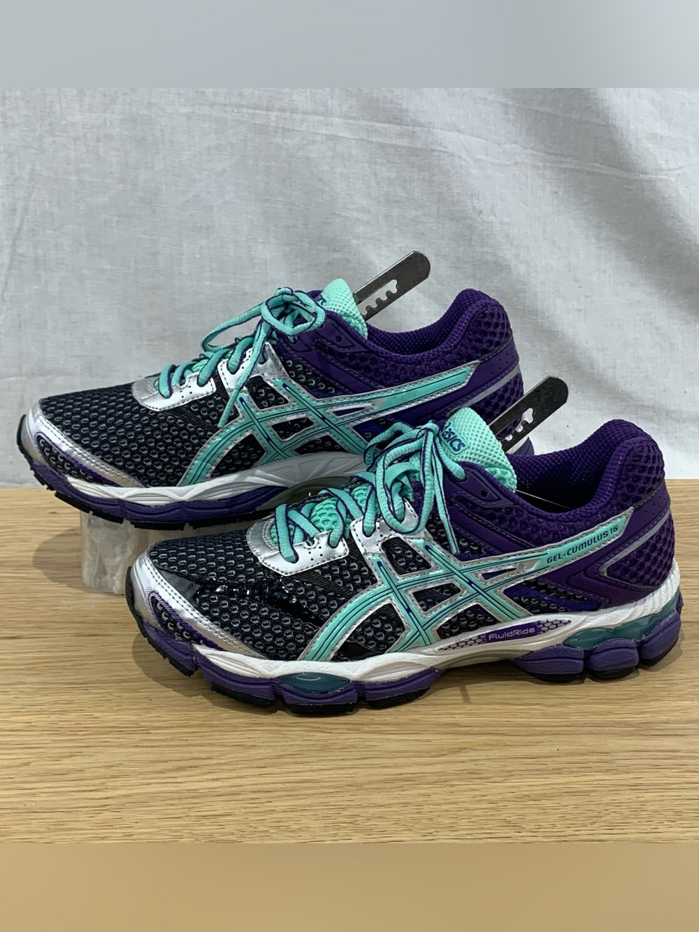 ASICS Gel Cumulus 16 Women’s Size 7 Purple Silver Running Shoes (no insoles)